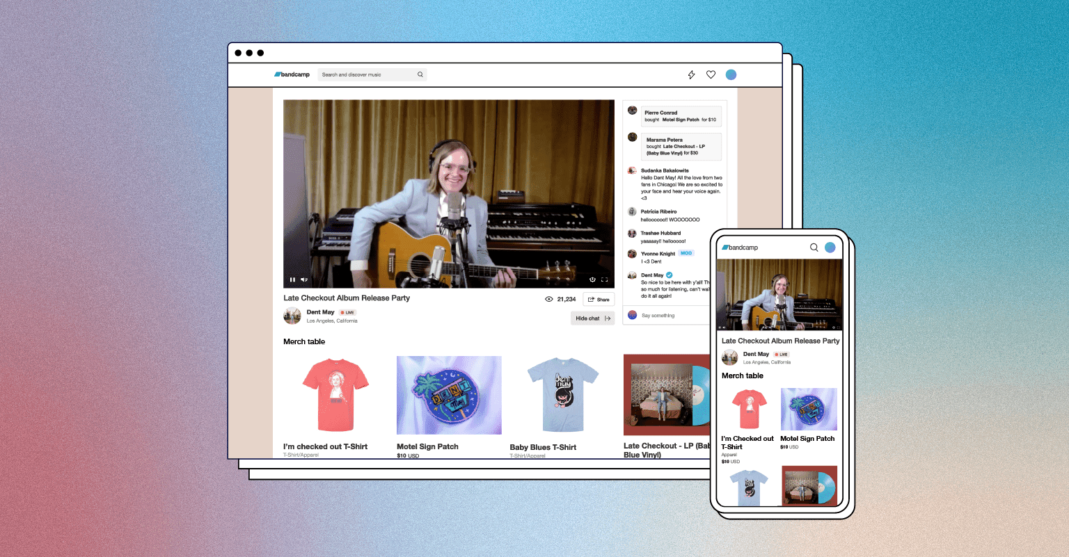 Bandcamp launches ticketed live-streaming service