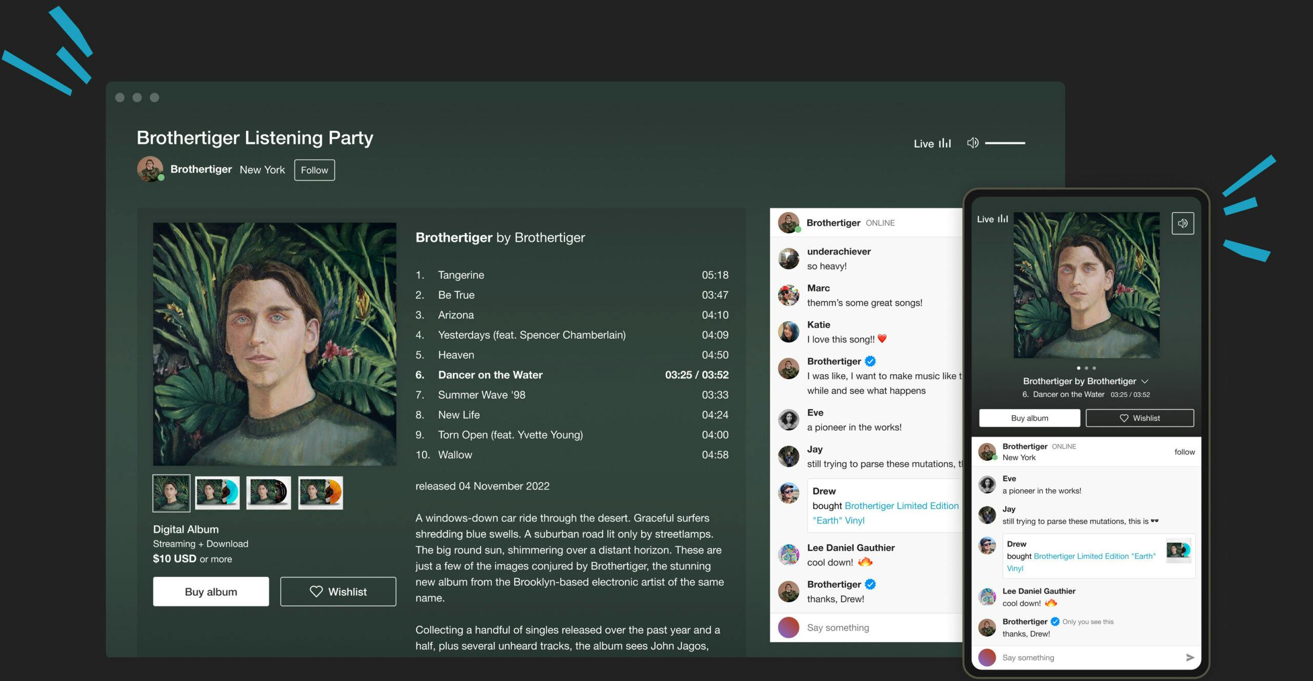 Bandcamp launches Listening Parties